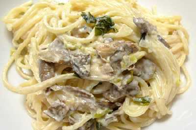 Spaghetti mit Pilzen nach dem issgesund-Rezept