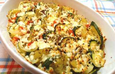 Gedämpftes Gemüse mit Mozzarella gratiniert nach dem issgesund-Rezept