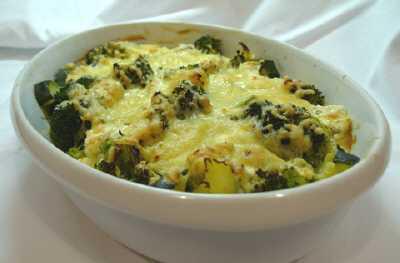 Broccoli Zucchini Gratin nach dem issgesund-Rezept