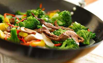 Rindfleisch Gemüse Wok mit Kokosmilch nach dem issgesund-Rezept