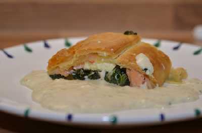 Spinatstrudel mit Lachs Step-by-Step nach dem issgesund-Rezept