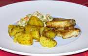 Dorsch mit Gemüse und Kartoffeln