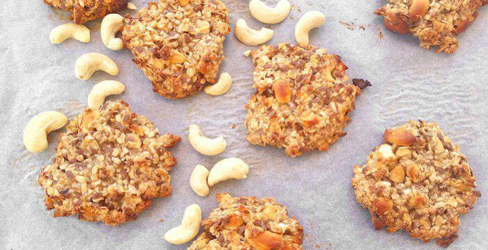 Frühstückskekse (mit Früchten und Honig gesüßt) nach dem issgesund-Rezept