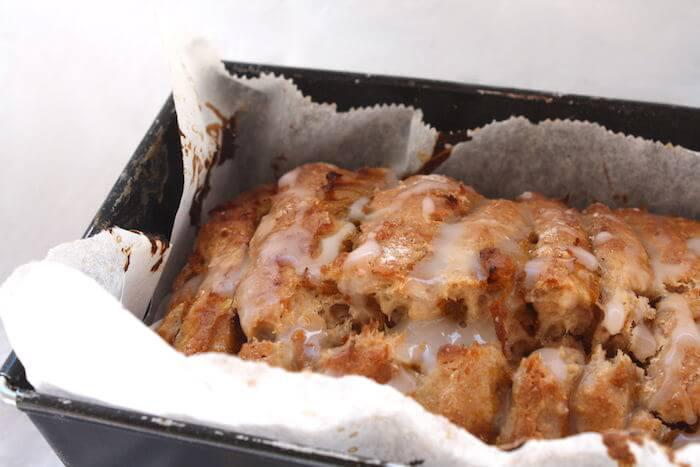 Zupfbrot mit Kürbisfüllung