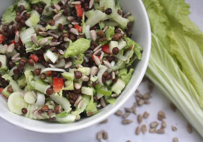 Winterlicher Linsensalat mit Chinakoh nach dem issgesund-Rezept