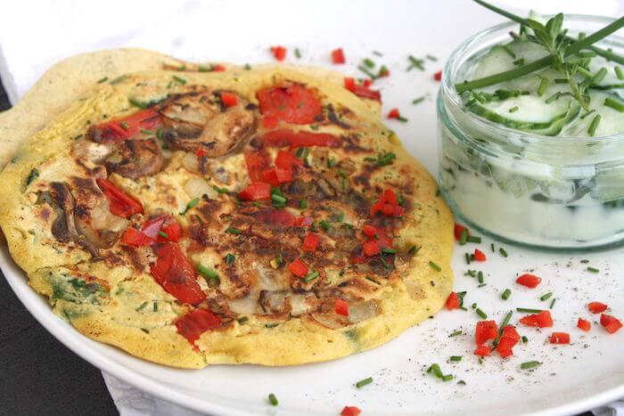 Bärlauch Omelette – vegan & glutenfrei