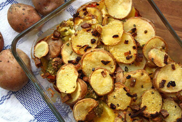 Pastinaken-Kartoffel Gratin nach dem issgesund-Rezept