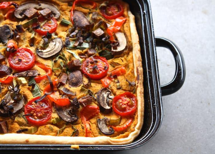 Glutenfreie Quiche mit saisonalem Gemüse nach dem issgesund-Rezept