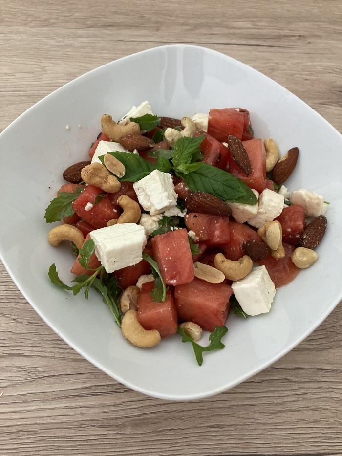Wassermelonen-Feta-Salat nach dem issgesund-Rezept