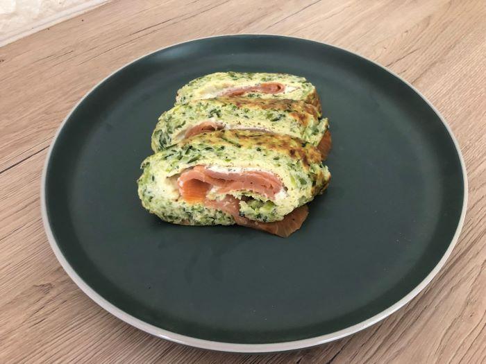 Zucchini Röllchen mit Lachs und Frischkäse nach dem issgesund-Rezept