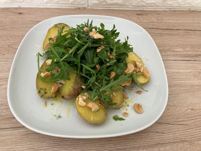 Kartoffeln mit Leinöl und Parmesan nach dem issgesund-Rezept