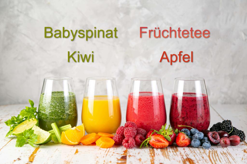 Apfel-Kiwi-Smoothie mit Früchtetee | issgesund.at